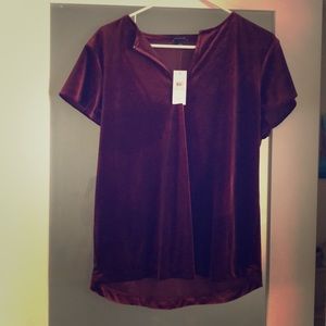 Soft velvet blouse